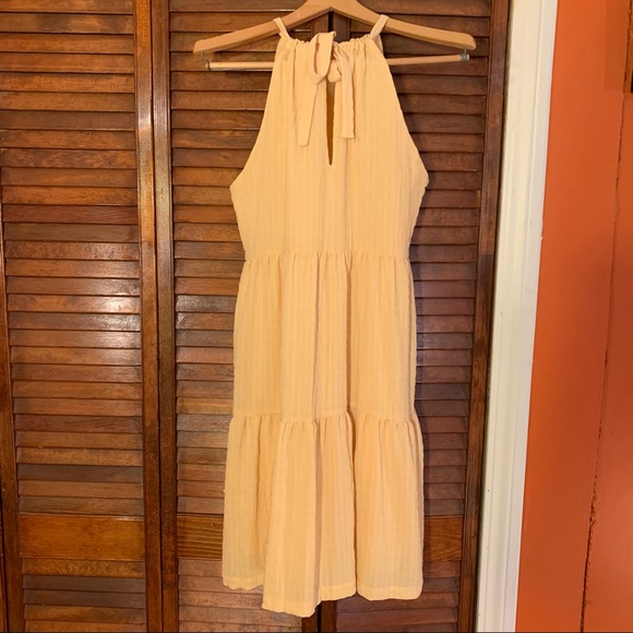 A New Day yellow halter swing dress - Picture 5 of 14
